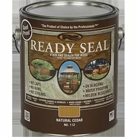 Ready Seal Exterior Wood Stain and Sealer - Natural Cedar, 1 Gallon (1 Gallon, Natural Cedar)