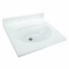 Hardware House Solid White Cultured Marble Vanity Top 49 x 22 in. (49 x 22)