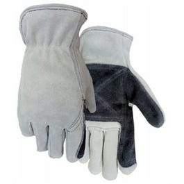 Fencing Work Gloves, Split Leather, Men's L