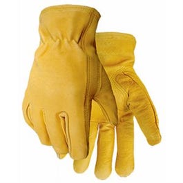 Leather Work Gloves, Premium Buffalo, Men's XXL