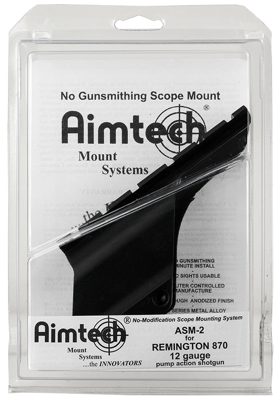 Aimtech ASM2 Saddle Mount12 Gauge Rem 870 Satin Black