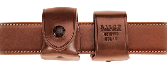 Galco BSLL Belt Speedloader Carrier Tan Leather S&W L Frame