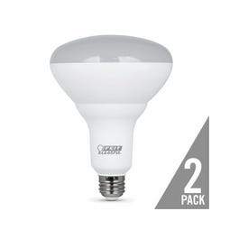 LED Light Bulbs, BR40, Soft White, 850 Lumens, 9.5-Watt, 2-Pk.