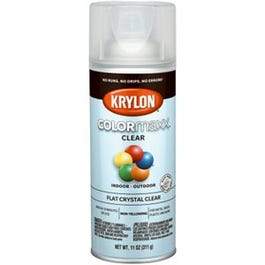COLORmaxx Spray Paint, Clear Flat, 12-oz.