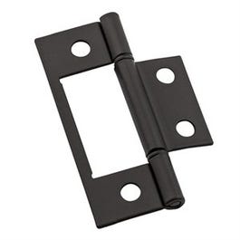 2-Pk. Hinges, Non-Mortis, Oil-Rubbed Bronze, 3-In.