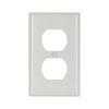 Cooper Wiring Devices Duplex receptacle Wallplate, White (White)
