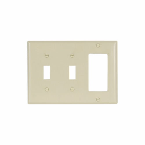 Eaton Cooper Wiring Combination Wallplate, Ivory (Ivory)