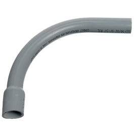 Conduit Fitting, PVC Belled End Elbow, 90 Degree, 3-In.