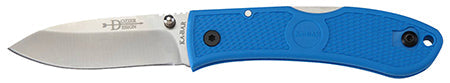 Ka-Bar 4062BL Dozier Hunter 3 Drop Point Plain AUS 8A Steel Zytel Blue Handle Folding