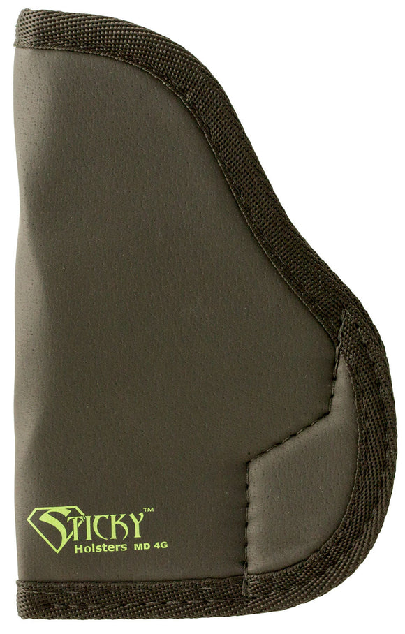 Sticky Holsters LG6S LG-6S Compact/Med Auto Latex Free Synthetic Rubber Black w/Green Logo