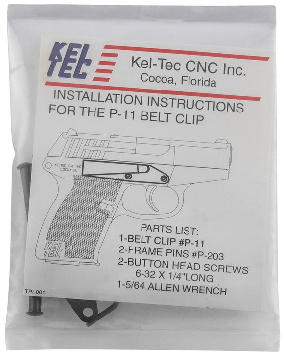Kel-Tec P11380B Belt Clip  Kel-Tec P11 Blued Steel Handgun Right