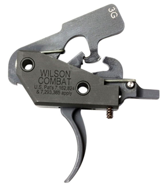 Wilson Combat TRTTU3G Tactical Trigger Unit  AR Platform Black 3-Gun Drop-in 3.50-4 lbs