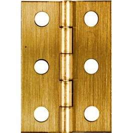 2-Pk., 2 x 1-3/8-In. Broad Hinges, Light-Duty, Antique Brass
