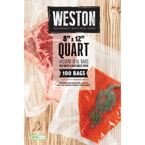 Weston Quart 8 X 12 Vacuum Bags (100 Count) (8 x 12)