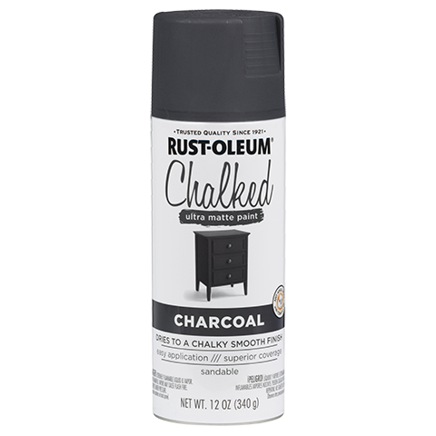 Rust-Oleum® Chalked Ultra Matte Paint Charcoal (12 Oz, Charcoal)
