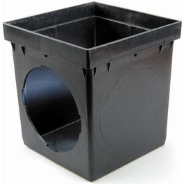 Double Outlet Catch Basin, 9 x 9-In.