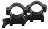 Traditions A1374 Scope Rings  with Quick Detach Weaver 1 High Black Matte