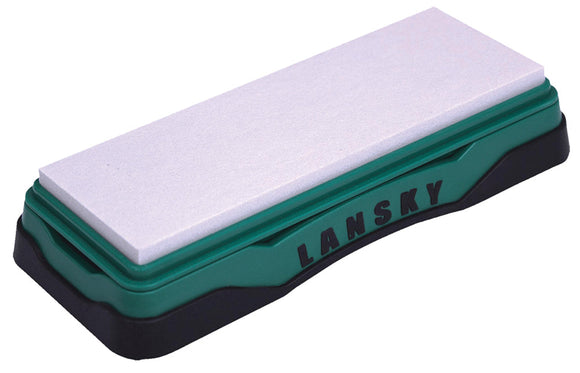 Lansky LBS6H Arkansas Sharpening Stone Hard Arkansas Stone Sharpener Plastic Handle