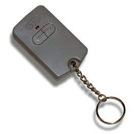 Electric Gate Key Chain Transmitter, 2-Button Control, Battery-Operated