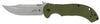 Kershaw 6030 CQC 10K 3.50 Bowie Plain Stonewashed 8Cr14MoV Stainless Steel G10 Olive Green/Stainless Handle Folding