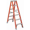 6-Ft. Twin Ladder, Fiberglass, Type IA, 300-Lb. Duty Rating