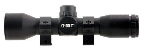 Crickett KSA054 Scope 4x 32mm Obj 32 ft @ 100 yds FOV 1 Tube Black Matte Mil-Dot