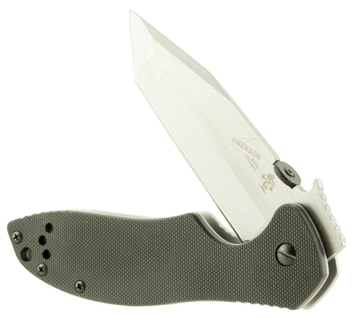 Kershaw 6034T CQC 7K 3.25 American Tanto Plain Stonewashed 8Cr14MoV Stainless Steel G10 Black/Bead Blasted Steel Handle Folding