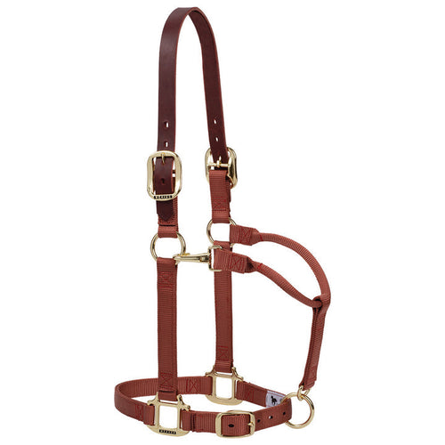 Weaver Leather Breakaway Original Adjustable Chin And Throat Snap Halter (Large, Red)
