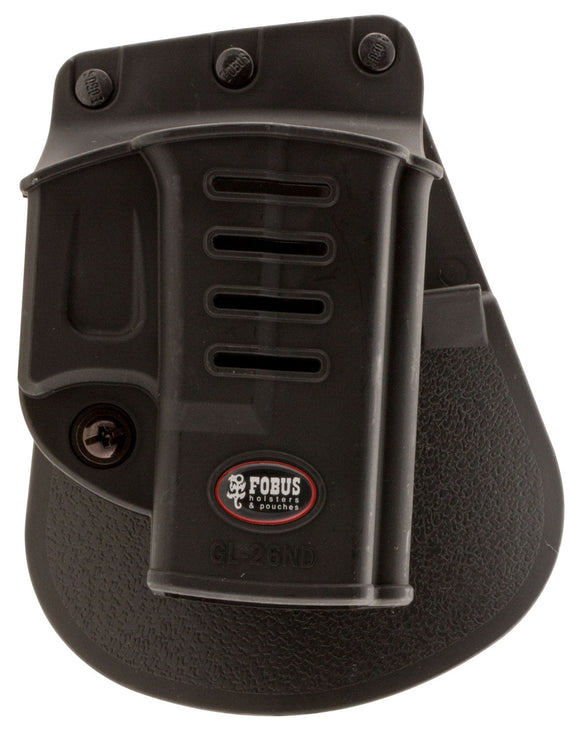 Fobus GL26ND Evolution Belt Paddle Fits Glock 26/27/33 Plastic Black