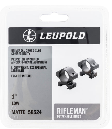 Leupold 55860 Rifleman Rings Picatinny 1 Medium Black Matte