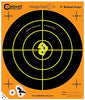 Caldwell 810894 Orange Peel  Self-Adhesive Paper 8 Bullseye Orange Target Paper w/Black Target 10 Per Pack