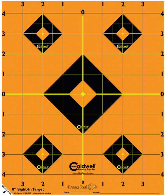 Caldwell 522357 Orange Peel Sight-In Self-Adhesive Paper 8
