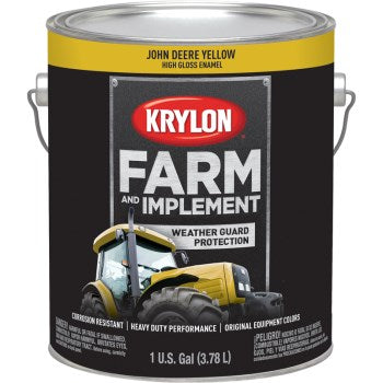 Krylon K01970000 Farm & Implement John Deere Yellow Paint ~ Gallon