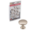 Hardware Resources Elements Madison Retail Packaged Cabinet Mushroom Knob (1-3/16, Satin Nickel)