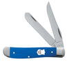 Case Smooth Blue G-10 Mini Trapper (Blue G-10)