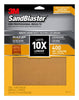 3M™ SandBlaster™ Sandpaper with NO-SLIP GRIP™ Backing  9 in x 11 in, 400-grit, 4 sheets/pk (9 x 11)