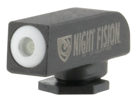 Night Fision GLK000001WGX Night Sight Front Square Top fits Glock Green Tritium w/White Outline Front Black