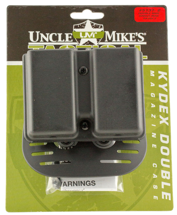 Uncle Mikes 51372 Kydex Double Single Stack Kydex Black