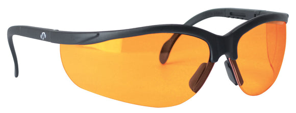 Walkers GWPAMBLSG Sport Glasses  Polycarbonate Amber Lens w/Black Frame