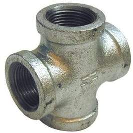 Pipe Fittings, Galvanized Cross, 3/4-In.