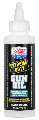 Lucas Oil 10877 Extreme Duty Gun Oil 4 oz Squeeze Bottle