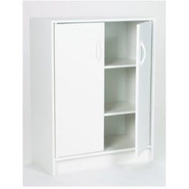 2-Door Laminated Storage Organizer, White, 31.5 x 24 x 12-In.