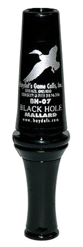 Haydels BH07 Black Hole Mallard Double Reed Duck Call Polycarbonate Black