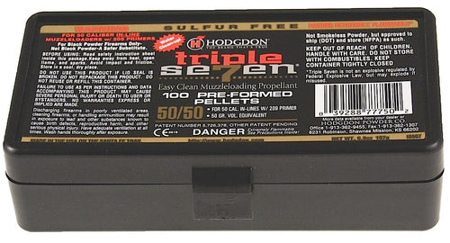 Hodgdon T75050 Triple Seven Pellets 50 Cal 50 Grain 100 Per Box