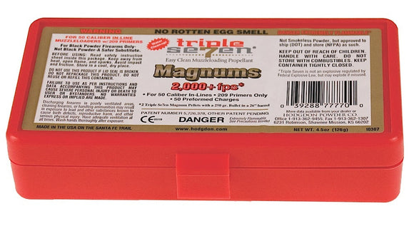 Hodgdon T7MAG Triple Seven Magnum Pellets 50 gr 50 Per Box/12 Boxes Per Case