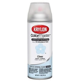 Colormaster Spray Paint, Indoor/Outdoor Use, Gloss Crystal Clear, 12-oz.