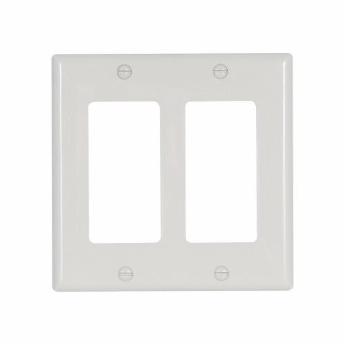 Eaton Cooper Wiring Decorator / GFCI Wallplate, White (White)