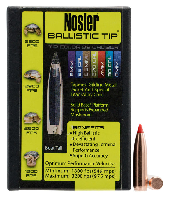 Nosler 28150 Ballistic Tip Hunting 7mm .284 150 GR Spitzer 50 Per Box