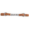 Weaver Harness Leather 3-1/2 Single Flat Link Chain Curb Strap (Nickel Plated)