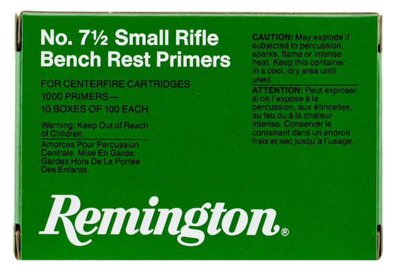 Remington Ammunition 22628 Centerfire Primers Benchrest Small Rifle (Sold as Brick)